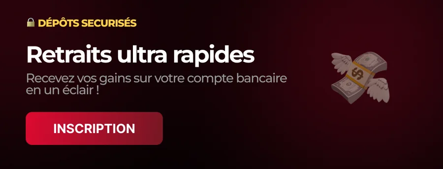 Retraits ultra rapides : recevez vos gains sur votre compte bancaire en un éclair